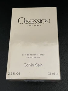 Calvin Klein Obsession for Men Eau de Toilette Spray 2.5 Fl. Oz Brand New - Picture 1 of 2