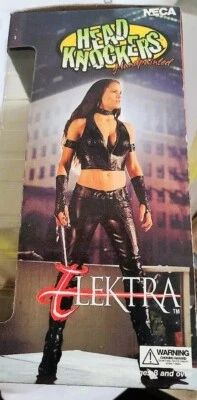  ELEKTRA Jennifer Garner MARVEL-NECA 8 INCH HEAD KNOCKERS FACTORY SEALED - Image 1 of 4