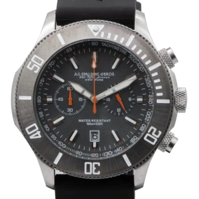 A. G. SPALDING & BROS OROLOGIO CHRONO HAWI 174366U818 CINTURINO GOMMA Foto 1 de 4