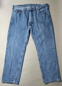 Levis 505 Jeans Mens 40x30 Straight Medium Wash Denim High Rise Comfort Casual - Picture 1 of 6