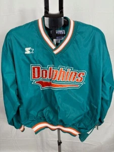 NFL Pro Line Authentic Starter Vintage Miami Dolphins Jacket Coat Size Medium M - Bild 1 von 7