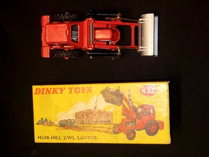VINTAGE 437 MUIR-HILL 2/L LOADER BULDOZER DINKY TOYS BY MECCANO ENGLAND BOX 1950 - Picture 1 of 7