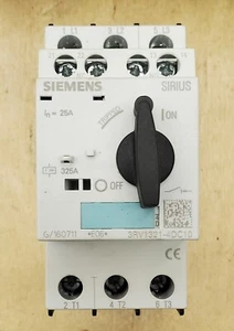 Siemens SIRIUS  3RV1321-4DC10 25 Amp 3-pole Motor Overload Circuit Breaker - NEW - Picture 1 of 6