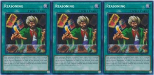 Reasoning - Playset 3 Cards - RA01-EN052 - Secret Rare Yugioh - Picture 1 of 2
