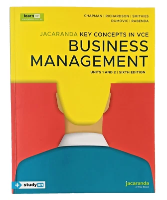 Business Management Units 1 & 2 Sixth Edition Jacaranda Key Concepts In VCE - Image 1 of 4