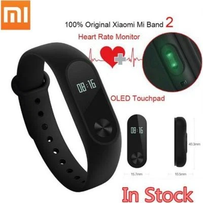 XIAOMI MI 2 SMART WATCH AND HEART RATE MONITOR - BLACK - NEW SEALED - Image 1 of 4