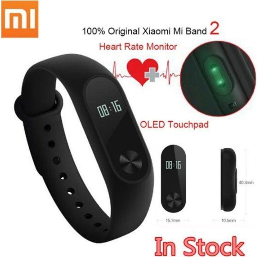 XIAOMI MI 2 SMART WATCH AND HEART RATE MONITOR - BLACK - NEW SEALED - Image 1 of 4