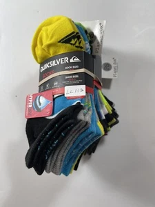 NEW Unisex Quiksilver Socks Lot of 10 Shoe size 10.5-4 Sock size 6-8 (LL112) - Picture 1 of 1