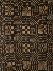New Primitive Colonial Mustard Black NANTUCKET TWIN COVERLET Bedspread Cover - Picture 1 of 1