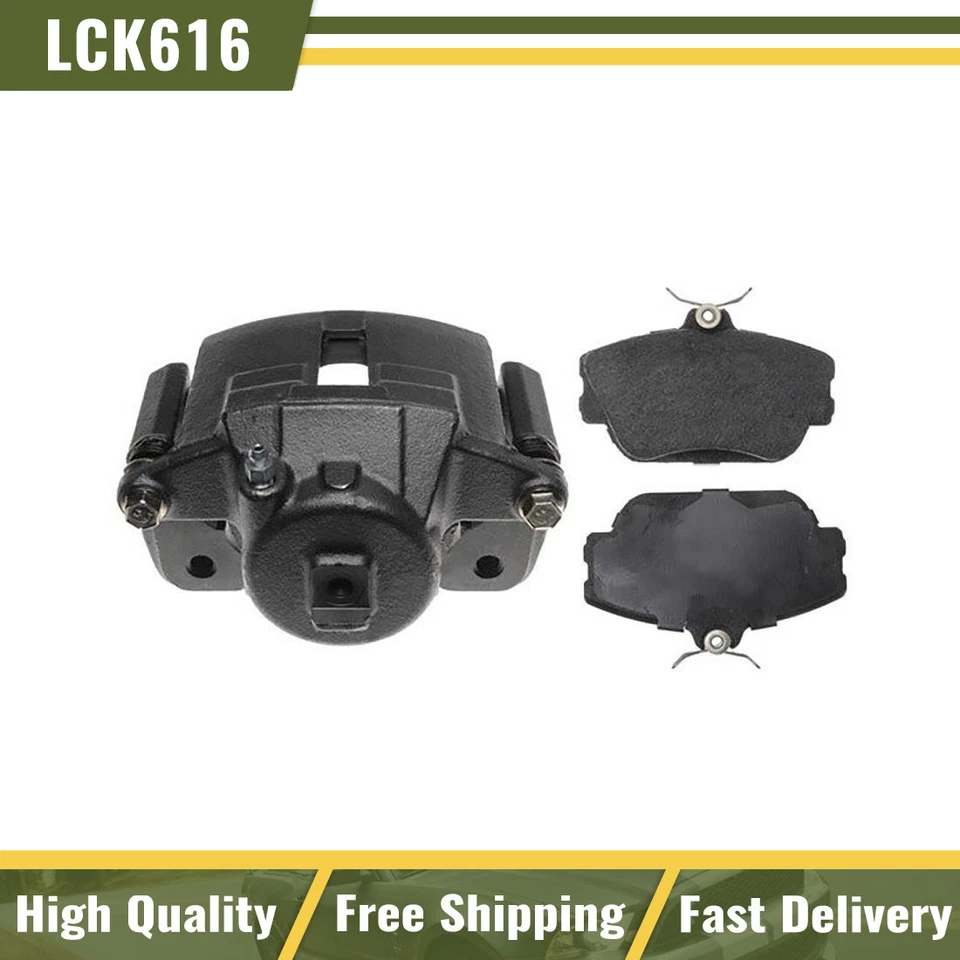 Front Left Brake Caliper & Brake Pads For 2001 2002 2003 2004 2005 Mercury Sable - Image 1 of 4