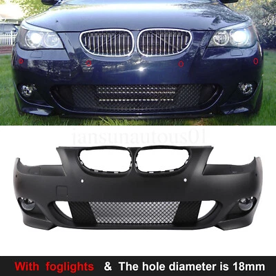 Front Bumper MTECH Style W/PDC Holes|Fog Lights For BMW E60 E61 2008-2010 Foto 1 de 4