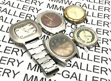 Vintage Lot Of 5 Watches Automatic Mix Use For Spare Parts Or Repair Swiss Made