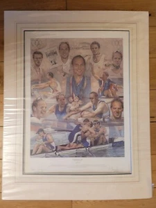 STEVE REDGRAVE Fine art print signed by Redgrave - CBE Unique Olympian - Picture 1 of 8