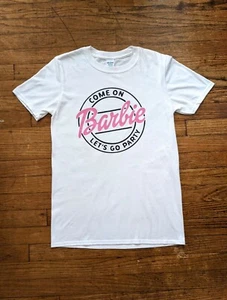 Come on Barbie Let’s Go Party Adult Unisex White T-Shirt available in S/ M/L/XL - Picture 1 of 1