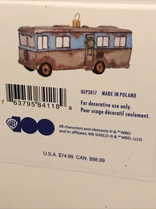 New Hallmark 2023 Blown Glass Tree Ornament COUSIN EDDIE’S RV Christmas Vacation - Picture 1 of 6