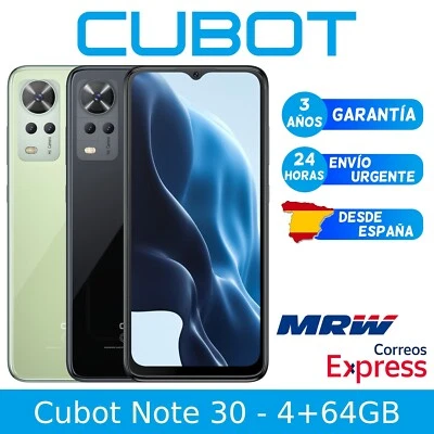 Cubot Note 30 4G 4/64GB 6.5" 4000mAh Smartphone Android 12 Teléfono Móvil Libre - Imagen 1 de 4