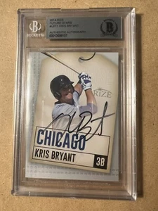 2014 Rize Leaf #1 Kris Bryant Auto RC BAS Beckett Rookie Signed Card Rare! - Picture 1 of 2