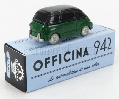 MODELLINO AUTO STATICO FIAT 600 MULTIPLA 1956 OFFICINA 942 VERDE scala 1/76 - Immagine 1 di 4