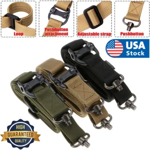 Retro Adjust Tactical Quick Detach QD 1 or 2Point Multi Mission 1.2" Rifle Sling - Picture 1 of 33