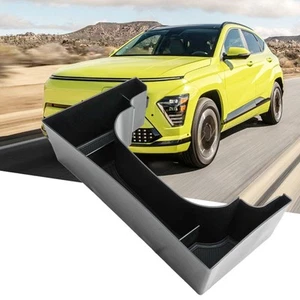Functional Black ABS Armrest Box for Hyundai For Kona SX2 2024 Vehicles - Picture 1 of 12