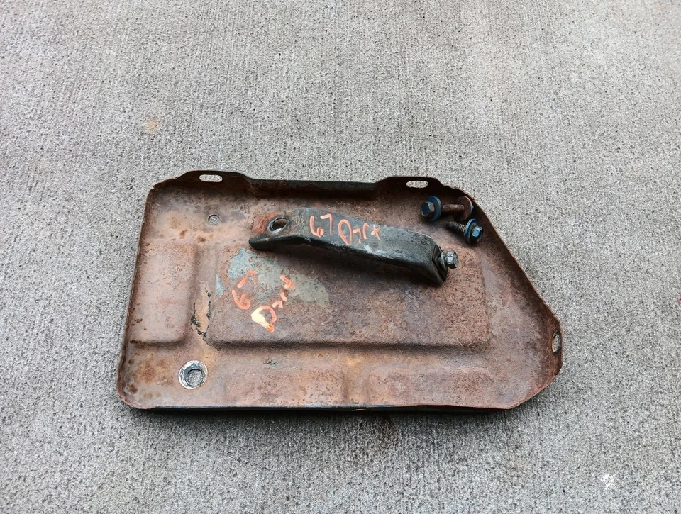 Battery Tray 1967 Dodge Dart With Bracket And Bolts.  OEM  - Image 1 of 4
