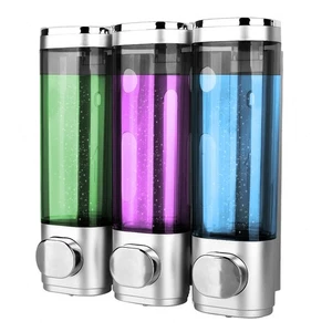3PCS 300ML Soap Dispensers Wall Mounted Liquid Shower Gel Shampoo Bathroom UK - Picture 1 of 10