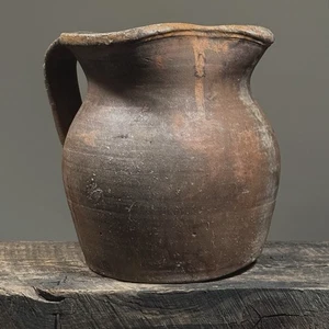 19th C. Folk Art Portuguese Redware Pitcher from Vidigueira - Picture 1 of 11