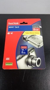 SANDISK SDHC CARD 8gb CLASS 2 ~ MULTI-USE ~ NEW IN FACTORY SEALED PACKAGE - Picture 1 of 2