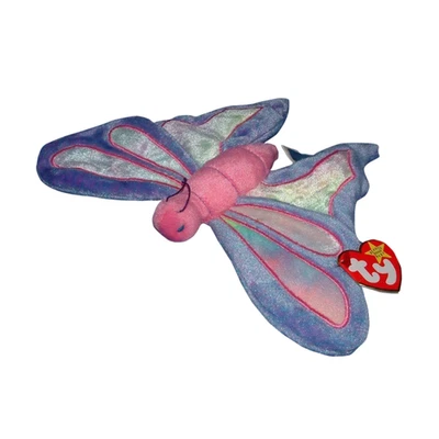 Flutter the Butterfly Ty Teenie Beanie Babies #8 McDonalds 1999 Retired Sealed - Image 1 of 3