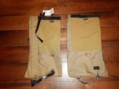 O Outdoor Research Goretex Expedición Cocodrilos Pierna Polainas Coyote * X-Grande Foto 1 de 4