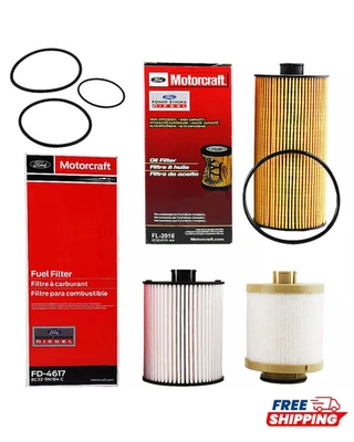 Kit de filtro de combustible de aceite Motorcraft para 08-10 FORD F-250 F-350 SUPER DUTY 6,4 L diésel Foto 1 de 4