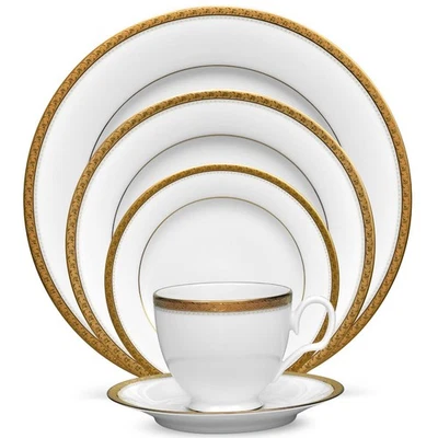 Charlotta Gold 5-Piece Place Setting, Service for 1 - Image 1 of 4