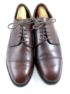 Allen Edmonds  "PARK AVENUE" DERBY Cap-Toe Oxfords 9.5 E Mahogany   USA (686N) - Image 1 of 4