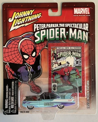 2004 Johnny Lighting Peter Parker The Spectacular Spider-Man 1955 Lincoln Futura - Image 1 of 4