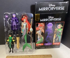 McFarlane Toys Disney Mirrorverse Mulan Belle and Ariel Gold Label Exclusive - Picture 1 of 7