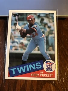 Kirby Puckett 1985 Topps Rookie Card RC #536 HOF EX Range Minnesota Twins - Picture 1 of 6