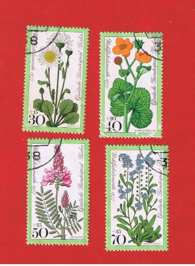 Germany #9NB137-9NB140   VF used  Flowers Occupation Stamps  Free S/H - Image 1 of 1