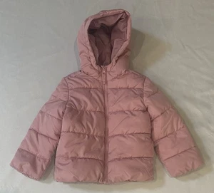 Girls Puffer Jacket Sz 4T Pink The Children's Place - Picture 1 of 6