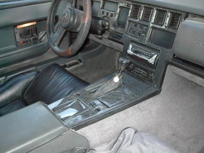 KIT DE MOLDURAS DE TABLERO DE FIBRA DE CARBONO REAL PARA CHEVROLET CORVETTE C4 C-4 1986 1987 88 89 Foto 1 de 4