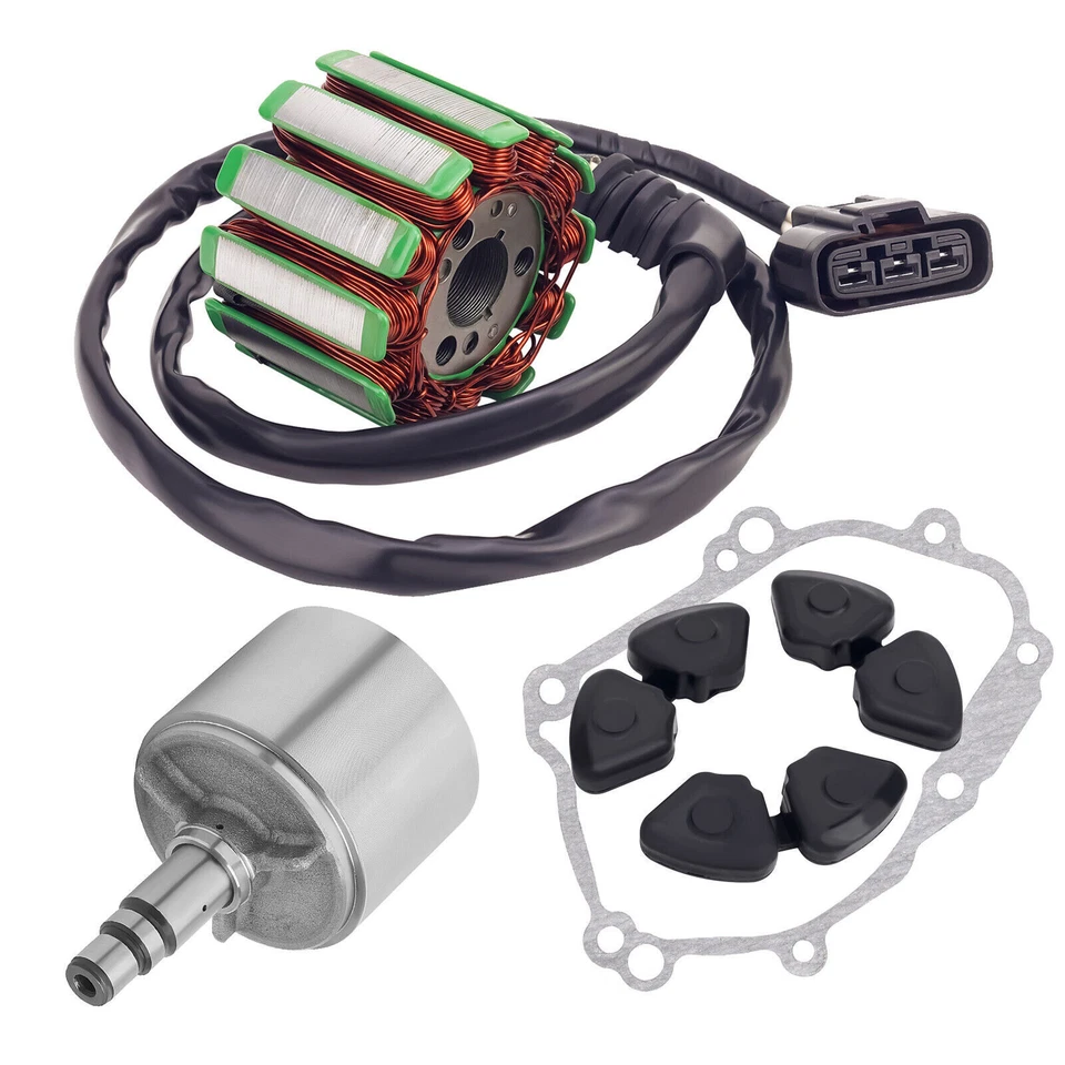 Flywheel Rotor+Magneto Stator+Gasket+Rubber Damper Top for Yamaha YZF-R1 FZ1 FZ8 Foto 1 de 4
