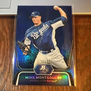 Mike Montgomery 2012 Bowman Platinum Prospects Blue Refractor #BPP28 /199 - Bild 1 von 2