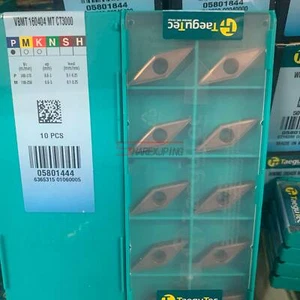 10pcs New TaeguTec Cermet Inserts VBMT160404-MT VBMT160404 MT CT3000 - Picture 1 of 2