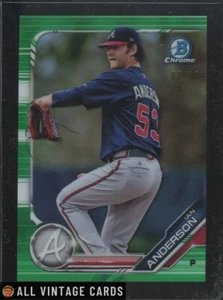 Ian Anderson 2019 Bowman Chrome Green Refractor /99 Atlanta Braves - Picture 1 of 1