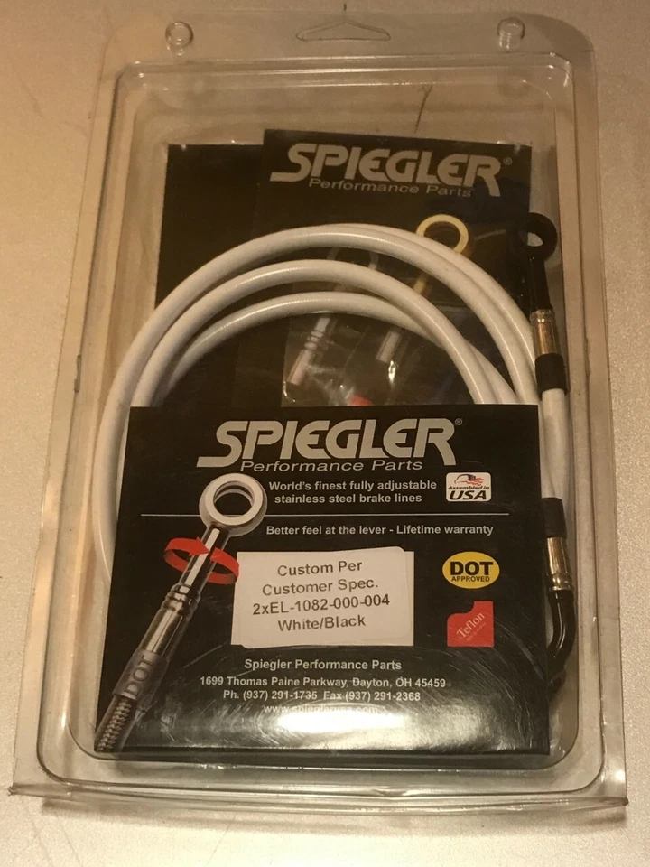 🏍️ Spiegler Durabilité: Hose de Frein Haute Performance 🏁 Foto 1 de 3