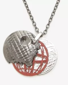 COLLANA CIONDOLO A STRATI STAR WARS DEATH STAR - Foto 1 di 2