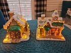 Precious Moments Christmas Train Depot  Sweet Shop Lights Up 2010 Pre-owned 