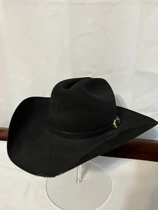 Sombreros de colección Miller Brothers negros 15X Beaver largos ovalados 56/7 - Imagen 1 de 11