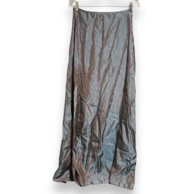 Vintage JS Collections Y2K Blue Iridescent Silky Slip Maxi Skirt Women’s Size 8 - Image 1 of 4
