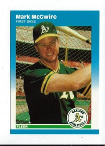 MARK McGWIRE (RC) 1987 Fleer Update (Rare GLOSSY) Razor Sharp *Spotless Surface - Picture 1 of 2