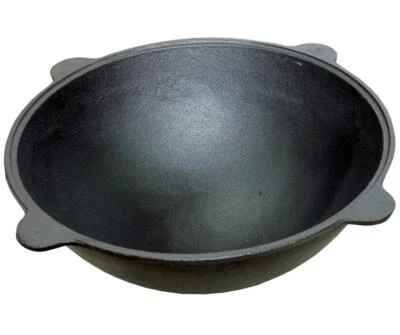 Kazan Казан Uzbeki Tatar Dish Plov Pot Mangal Cast Iron Pan Cooking 16 L + Lid - Image 1 of 4